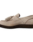 Dolce & Gabbana Beige Moccasins Slip On Leather Men Shoes