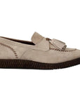 Dolce & Gabbana Beige Moccasins Slip On Leather Men Shoes