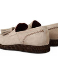Dolce & Gabbana Beige Moccasins Slip On Leather Men Shoes