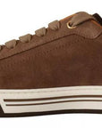 Dolce & Gabbana Brown Suede Logo Low Top Sneakers Men Shoes