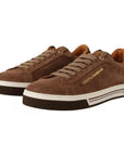 Dolce & Gabbana Brown Suede Logo Low Top Sneakers Men Shoes