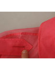 Dolce & Gabbana Pink Silk Organza Belted Coat Jacket