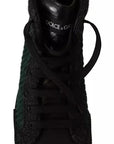 Dolce & Gabbana Green Corduroy High Tops Sneakers Mens Casual Shoes