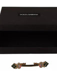 Dolce & Gabbana Gold Plated 925 Sterling Silver Crystal Collar Stop Brooch
