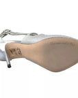 Dolce & Gabbana Silver Shimmers Sandals Heel Pumps Shoes