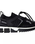 Dolce & Gabbana Black White Logo Sorrento Mens Sneakers Shoes