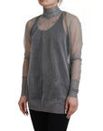 Dolce & Gabbana Gray See Through Turtleneck Pullover Sweater