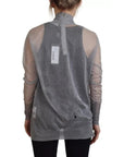 Dolce & Gabbana Gray See Through Turtleneck Pullover Sweater