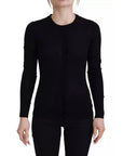 Dolce & Gabbana Black Crewneck Long Sleeves Pullover Sweater