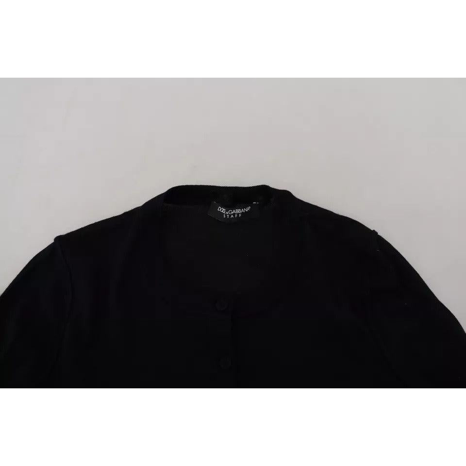 Dolce & Gabbana Black Crewneck Long Sleeves Pullover Sweater