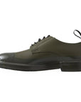 Dolce & Gabbana Green Leather Rubber Sole Dress Shoes