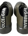 Dolce & Gabbana Green Leather Rubber Sole Dress Shoes