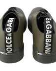 Dolce & Gabbana Green Leather Rubber Sole Dress Shoes