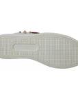 Dolce & Gabbana White Leather Gold Red Heart Sneakers Shoes