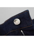 Dolce & Gabbana Blue Denim Stretch Crystal Hot Pants Shorts