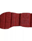 Dolce & Gabbana Red Leather Daymaster Low Top Sneakers Shoes