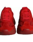 Dolce & Gabbana Red Leather Daymaster Low Top Sneakers Shoes
