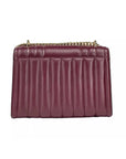 Michael Kors Whitney Medium Chain Shoulder Flap Crossbody Oxblood