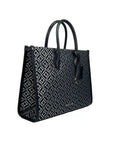 Michael Kors Mirella Medium Top Zip Crossbody Tote Bag Black