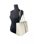 Michael Kors Sheila Large Tote Purse Bag Pale Gold
