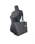 Michael Kors Medium Zip Top Tote Carryall Bag Black