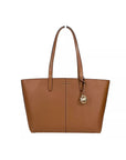 Michael Kors Medium Zip Top Tote Carryall Bag Brown