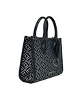 Michael Kors Mirella Small Top Zip Crossbody Tote Bag Black