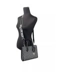 Michael Kors Mirella Small Top Zip Crossbody Tote Bag Black