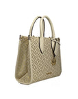 Michael Kors Mirella Small Top Zip Crossbody Tote Bag Creme