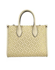 Michael Kors Mirella Small Top Zip Crossbody Tote Bag Creme