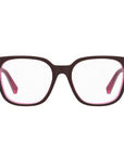 Love Moschino Burgundy Acetate Frames