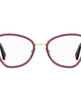 Moschino Burgundy Metal Frames