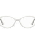 Moschino White Haircalf Frames
