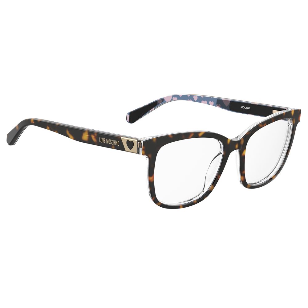 Love Moschino Brown Haircalf Frames