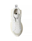 Dolce & Gabbana White Leather Super Queen Women Sneakers