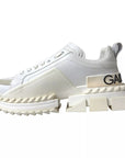 Dolce & Gabbana White Leather Super Queen Women Sneakers