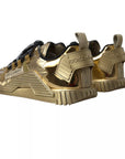 Dolce & Gabbana Metallic Gold NS1 Low Top Sneakers Shoes Sneakers