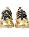 Dolce & Gabbana Metallic Gold NS1 Low Top Sneakers Shoes Sneakers