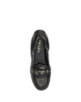 Prada Vintage-effect leather Loafers