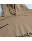 Balenciaga Brown Cotton Symbolic Molleton Bouclette Hooded Sweater