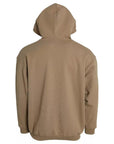 Balenciaga Brown Cotton Symbolic Molleton Bouclette Hooded Sweater