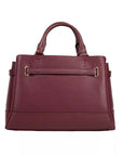 Michael Kors Reed Small Leather Belted Satchel Crossbody Bag Oxblood
