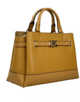 Michael Kors Reed Small Leather Belted Satchel Crossbody Bag Brown