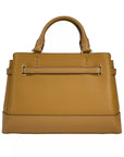 Michael Kors Reed Small Leather Belted Satchel Crossbody Bag Brown