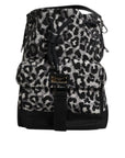 Dolce & Gabbana Multicolor Leopard Jacquard Hobo Crossbody Borse Bag