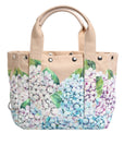Dolce & Gabbana Multicolor Floral Canvas TANIA Top Handle Tote Bag