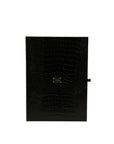 Dolce & Gabbana Gold Tone Brass Crystal Branded Tie Clip Bar