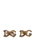 Dolce & Gabbana Gold Tone 925 Sterling Silver DG Logo Cufflink