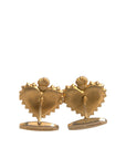 Dolce & Gabbana Gold 925 Sterling Silver DG Heart Cufflink