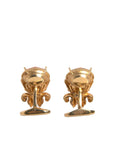 Dolce & Gabbana Gold Tone 925 Sterling Silver Crystal Cufflink